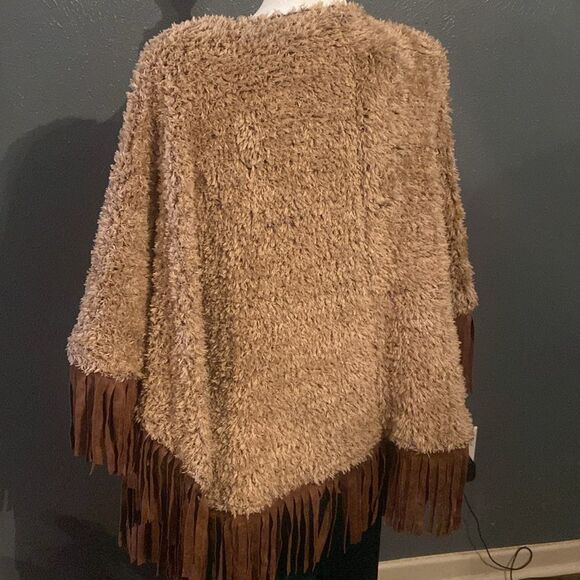Astars Chalet Grande Poncho cardigan Fringe Rodeo Ready o/s - Picture 3 of 8